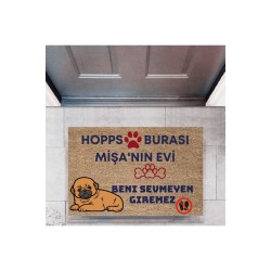 Kapı Önü Paspası Dekoratif Dijital Baskı Hopps  P-2475