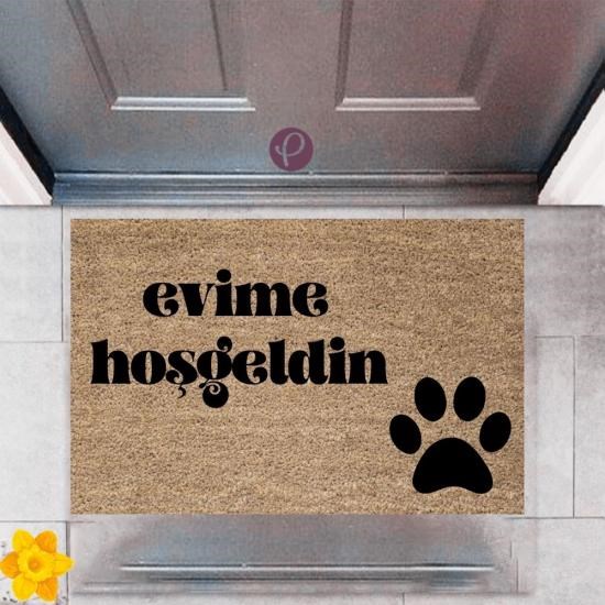 Kapı Önü Paspası Dekoratif Dijital Baskı Evime Hoşgeldin P-2426 Kapı Önü Paspası Dekoratif Dijital Baskı Evime Hoşgeldin P-2426