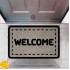 Kapı Önü Paspası Dekoratif Dijital Baskı Welcome P-2351