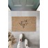 Bej Kapı Önü Paspası With Love Desen  K-3295