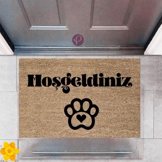 Kapı Önü Paspası Dekoratif Dijital Baskı Hoşgeldiniz P-2424 Kapı Önü Paspası Dekoratif Dijital Baskı Hoşgeldiniz P-2424