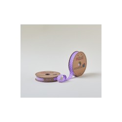 Biye Büyük Puanlı Katlı A18 Mor 2 cm 25 Metre %65 Koton %35 Polyester