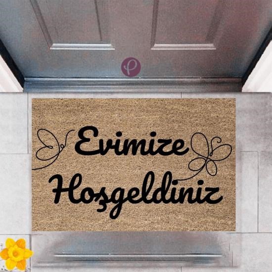 Kapı Önü Paspası Dekoratif Dijital Baskı Evimize Hoşgeldiniz P-2374 Kapı Önü Paspası Dekoratif Dijital Baskı Evimize Hoşgeldiniz P-2374