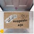 Kapı Önü Paspası Dekoratif Dijital Baskı Hoşgeldin Aşk P-2439