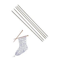 Çorap Şiş Metalize 20 cm 2,5 Numara