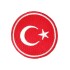 Aplike Ütü İle Yapışan Türk Bayrağı Yuvarlak Küçük Arma 3 cm