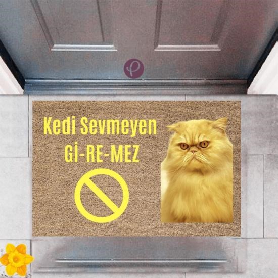 Kapı Önü Paspası Dekoratif Dijital Baskı Kedi Sevmeyen Giremez P-2375 Kapı Önü Paspası Dekoratif Dijital Baskı Kedi Sevmeyen Giremez P-2375