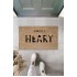 Bej Kapı Önü Paspası Sweet Heart Ayıcık Desen  K-3334