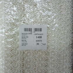 Dantel Polyester Güpür Bant Krem 30 Metre En 3 cm ON-1408-KR