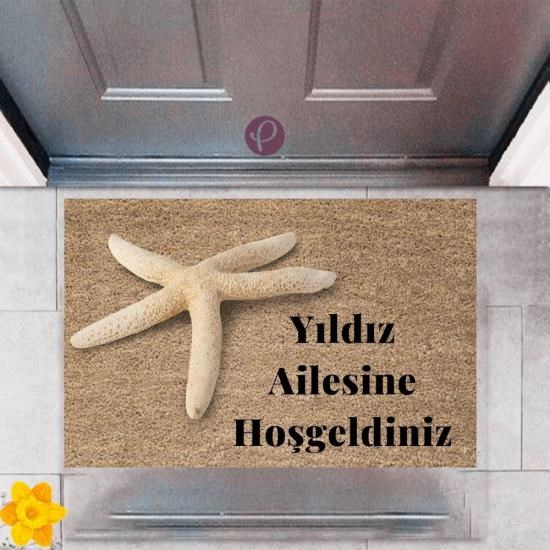 Kapı Önü Paspası Dekoratif Dijital Baskı Yıldız P-2437 Kapı Önü Paspası Dekoratif Dijital Baskı Yıldız P-2437