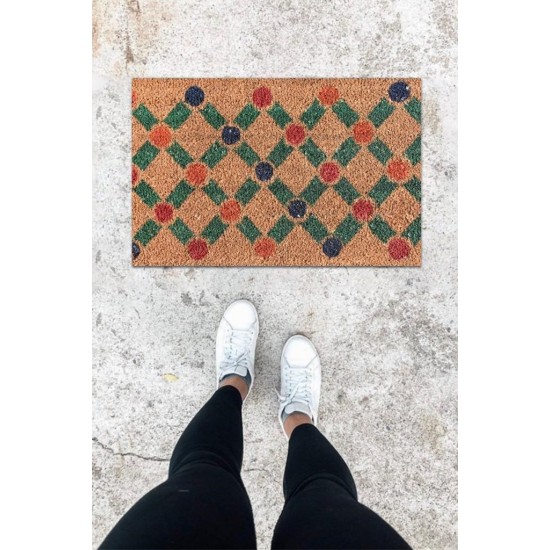 Dijital Baskı Renkli Geometrik Desen Kapı Önü Paspası K-1021 Dijital Baskı Renkli Geometrik Desen Kapı Önü Paspası K-1021