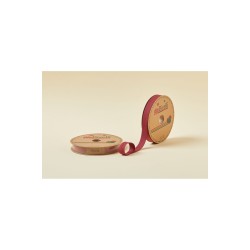 Biye Koton Katlı D04 Bordo 2 cm 25 Metre %65 Koton %35 Polyester