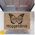 Kapı Önü Paspası Dekoratif Dijital Baskı Evimize Hoşgeldiniz P-2373