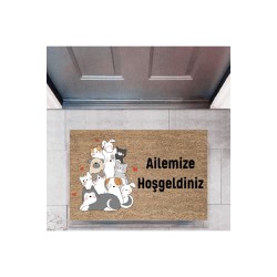 Kapı Önü Paspası Dekoratif Dijital Baskı Kişiye Özel P-2413