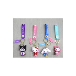 Silikon Kuromi Ve Hello Kitty Anahtarlık | Karakter Figürü Alk4249 | Lisinya
