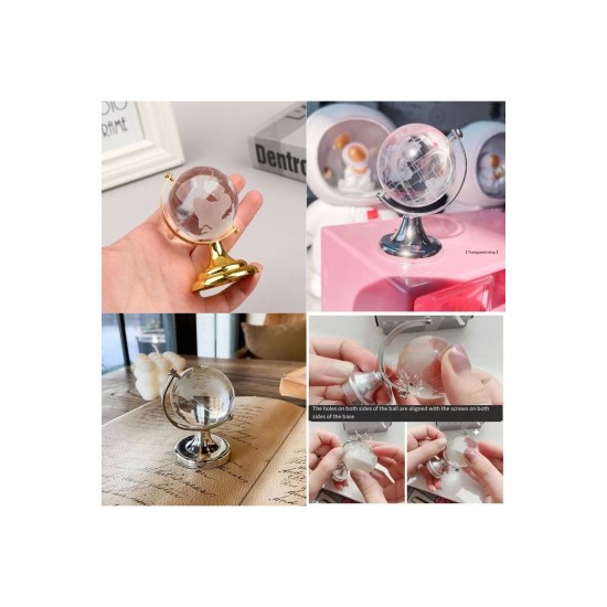Kristal Büyük Boy Cam Dünya Küresi Kristal Büyük Boy Cam Dünya Küresi