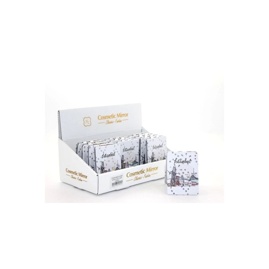 Taşlı İstanbul Tasarımı El Aynası İnce Alk2620 Taşlı İstanbul Tasarımı El Aynası İnce Alk2620