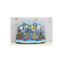 Ahşap İstanbul Temalı Magnet Alk4360