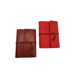 Küçük Boy Retro Hakiki Deri Defter