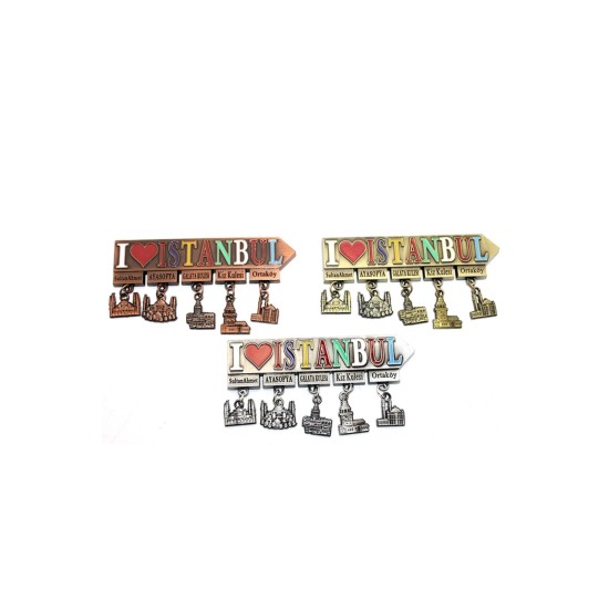 İstanbul Temalı Metal Magnet Alk3343 İstanbul Temalı Metal Magnet Alk3343