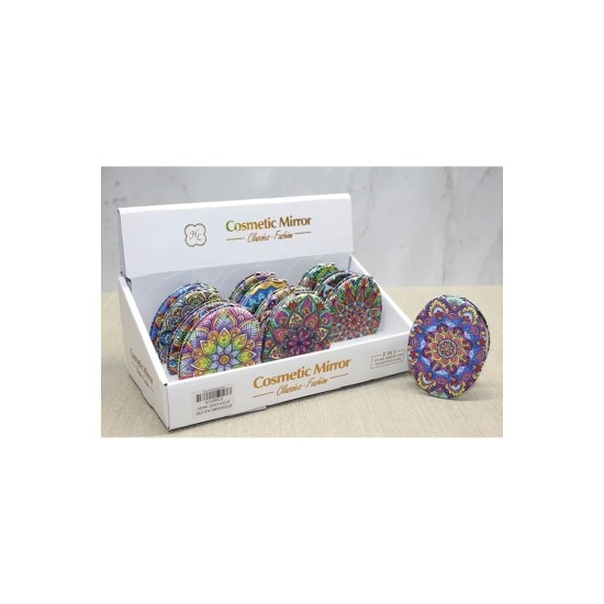 Taşlı El Aynası Oval İnce Alk3763 Taşlı El Aynası Oval İnce Alk3763
