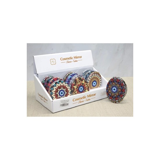 Taşlı El Aynası Oval İnce Alk3765 Taşlı El Aynası Oval İnce Alk3765