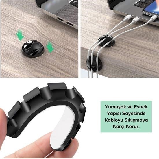 Çok Amaçlı Kablo Tutucu Akrilik Güçlü Yapışkanlı Organizer Düzenleyici 16 Parça Set Kolay Ku Çok Amaçlı Kablo Tutucu Akrilik Güçlü Yapışkanlı Organizer Düzenleyici 16 Parça Set Kolay Ku