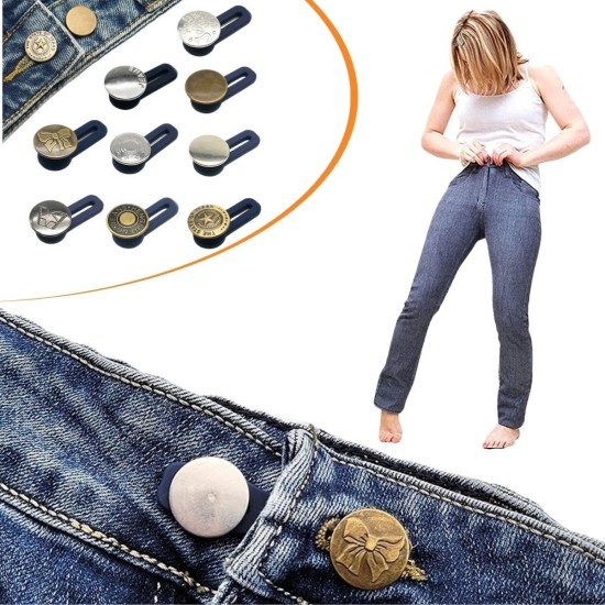10 Adet Yedek Kot Düğmeleri Beden Genişletici 10 Adet Yedek Kot Düğmeleri Beden Genişletici