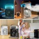 Taşınabilir 3 Farklı Mod Ayarlı 7 Farklı Led Işıklı Sulu Soğutmalı Taşınabilir Masaüstü USB Fan Vantilatör
