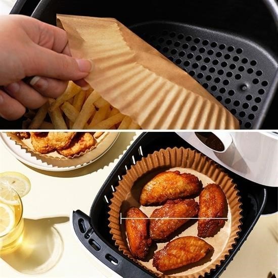 50 Adet Air Fryer Pişirme Kağıdı Tek Kullanımlık Hava Fritöz Yağ Geçirmez Yapışmaz Tabak Model 50 Adet Air Fryer Pişirme Kağıdı Tek Kullanımlık Hava Fritöz Yağ Geçirmez Yapışmaz Tabak Model
