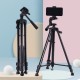 Telefon ve Fotoğraf Makinası Takılabilen Bluetooth Kumandalı 146 cm Tripod Telefon ve Fotoğraf Makinası Takılabilen Bluetooth Kumandalı 146 cm Tripod