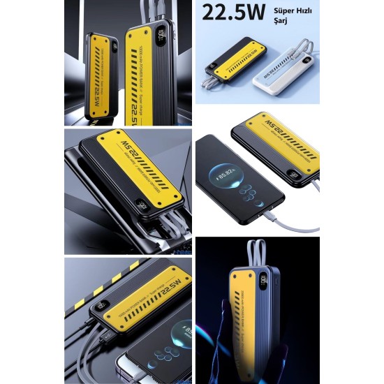 10000 mAh Hızlı Şarj Özellikli Aynı Anda 4 Cihazı Şarj Edebilen Powerbank 10000 mAh Hızlı Şarj Özellikli Aynı Anda 4 Cihazı Şarj Edebilen Powerbank