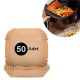 50 Adet Air Fryer Pişirme Kağıdı Tek Kullanımlık Hava Fritöz Yağ Geçirmez Yapışmaz Kare Tabak Model 50 Adet Air Fryer Pişirme Kağıdı Tek Kullanımlık Hava Fritöz Yağ Geçirmez Yapışmaz Kare Tabak Model
