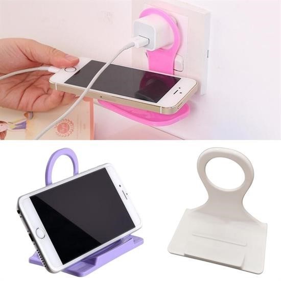 Universal Mobil Şarj Priz Askısı ve Telefon Tablet Tutucu Stand Universal Mobil Şarj Priz Askısı ve Telefon Tablet Tutucu Stand