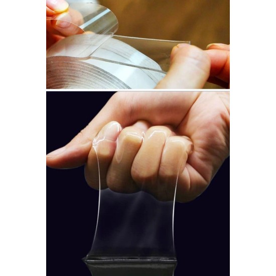 Ultra Güçlü Çift Taraflı 2 mt x 3 cm Çift Taraflı Nano Bant Ultra Güçlü Çift Taraflı 2 mt x 3 cm Çift Taraflı Nano Bant