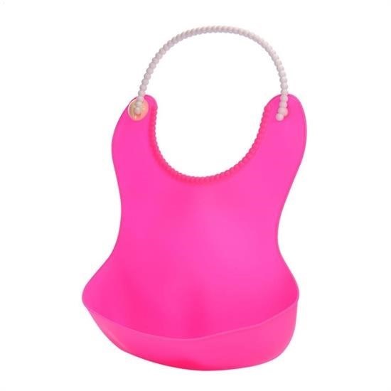 Çocuk Bebek Mama Önlüğü Dökülme Engelleyici Bükülebilir Pembe Çocuk Bebek Mama Önlüğü Dökülme Engelleyici Bükülebilir Pembe