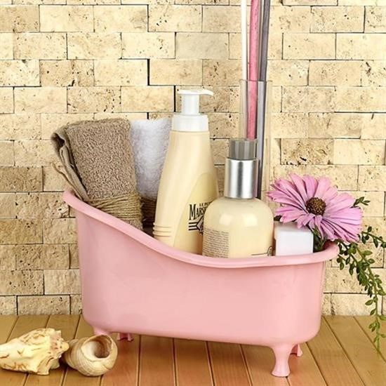 Dekoratif Mini Küvet Şeklinde Çok Amaçlı Banyo Düzenleyici Sepet Dekoratif Mini Küvet Şeklinde Çok Amaçlı Banyo Düzenleyici Sepet