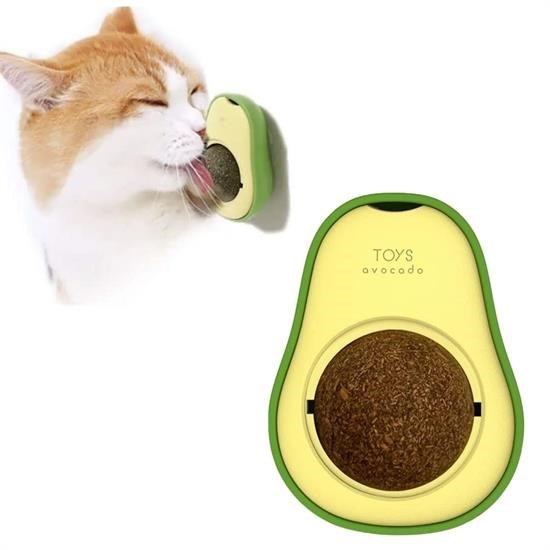 Avokado Model Yapışkanlı Kedi Oyuncağı Yenilebilir Kedi Nanesi Otu Avokado Model Yapışkanlı Kedi Oyuncağı Yenilebilir Kedi Nanesi Otu