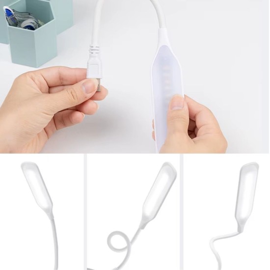 USB Girişli 14 Ledli 3 Kademeli Dokunmatik Masa/Kitap Okuma Lambası Ledi Beyaz USB Girişli 14 Ledli 3 Kademeli Dokunmatik Masa/Kitap Okuma Lambası Ledi Beyaz