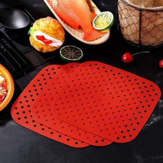 Renkli Isıya Dayanıklı Yıkanılabilir Silikon Fırın Ve Airfryer Kare Pişirme Matı 21,5 Cm Renkli Isıya Dayanıklı Yıkanılabilir Silikon Fırın Ve Airfryer Kare Pişirme Matı 21,5 Cm