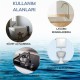 Gri Su Sızdırmaz Banyo Mutfak Lavabo Küvet İzolasyon Şerit Bant Gri Su Sızdırmaz Banyo Mutfak Lavabo Küvet İzolasyon Şerit Bant