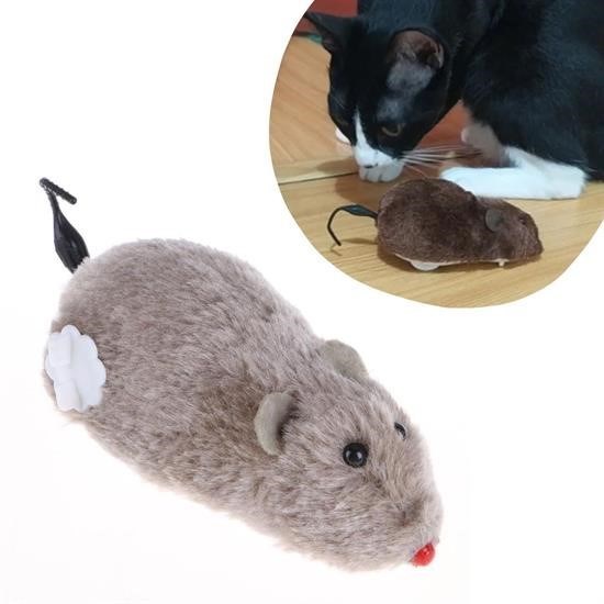 Kurmalı Kedi Eğitim Oyuncağı Tüylü Peluş Fare Yakalama İnteraktif Sevimli Eğlenceli Oyuncak Kurmalı Kedi Eğitim Oyuncağı Tüylü Peluş Fare Yakalama İnteraktif Sevimli Eğlenceli Oyuncak