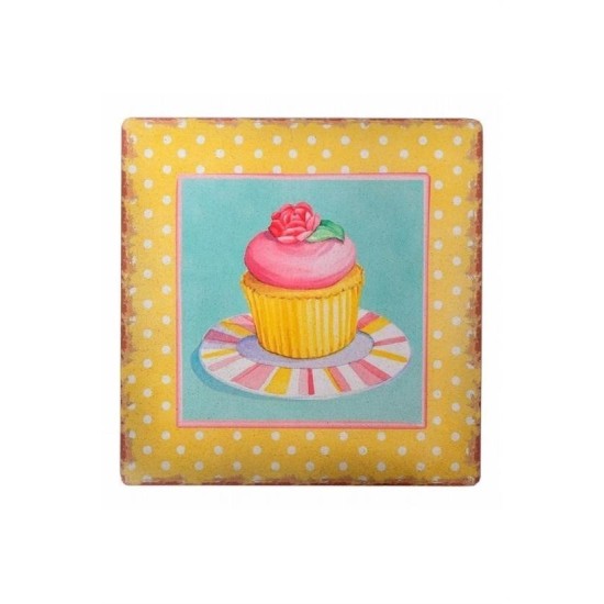 Decotown Duvar Panosu 40*40 Cup Cake Muffin Motifli Duvar Süsü Decotown Duvar Panosu 40*40 Cup Cake Muffin Motifli Duvar Süsü