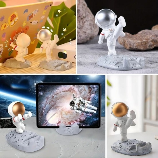 Mini Astronot Model Telefon ve Tablet Tutucu Standı Mini Astronot Model Telefon ve Tablet Tutucu Standı