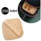 250 Adet Air Fryer Pişirme Kağıdı Tek Kullanımlık Hava Fritöz Yağ Geçirmez Yapışmaz Gıda Pişirme Kağıdı Delikli Kare Model 250 Adet Air Fryer Pişirme Kağıdı Tek Kullanımlık Hava Fritöz Yağ Geçirmez Yapışmaz Gıda Pişirme Kağıdı Delikli Kare Model