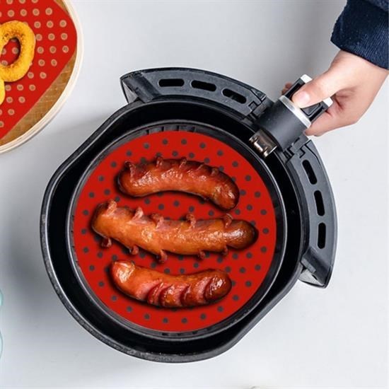 Renkli Isıya Dayanıklı Yıkanılabilir Silikon Fırın Ve Airfryer Yuvarlak Pişirme Matı 23 Cm Renkli Isıya Dayanıklı Yıkanılabilir Silikon Fırın Ve Airfryer Yuvarlak Pişirme Matı 23 Cm