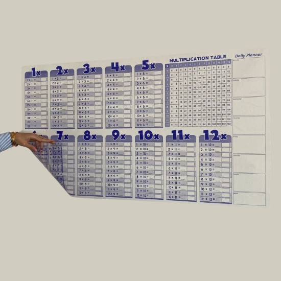 Statik Akıllı Kağıt Ingilizce Çarpım Tablosu 100x56 Cm(1 Adet Silgili Kalemli) Statik Akıllı Kağıt Ingilizce Çarpım Tablosu 100x56 Cm(1 Adet Silgili Kalemli)