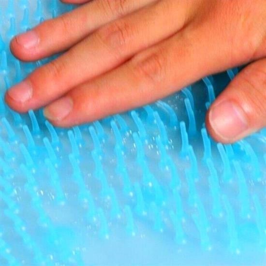 Silikon Fırçalı Banyo Masaj Matı ve Ayaklar için Topuk Masaj Paspası Silikon Fırçalı Banyo Masaj Matı ve Ayaklar için Topuk Masaj Paspası