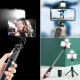 Kendiliğinden Işıklı Masaüstü Tripod Olabilen Telefon Tutuculu Kablosuz Kumandalı Selfie Çubuğu Kendiliğinden Işıklı Masaüstü Tripod Olabilen Telefon Tutuculu Kablosuz Kumandalı Selfie Çubuğu