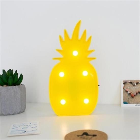 Ananas Şeklinde Ledli Dekoratif Eğlenceli Çocuk Gece Lambası Ananas Şeklinde Ledli Dekoratif Eğlenceli Çocuk Gece Lambası